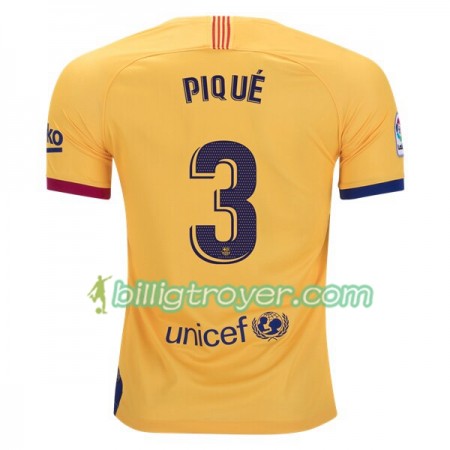 Billige Fotballdrakter FC Barcelona Gerard Pique 3 Bortedraktsett 2019/20 Kortermet